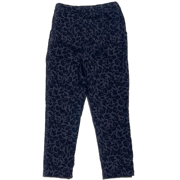 NWOT $198 FOR LOVE AND LEMONS VELVET MIDNIGHT CAPRI PANTS SIZE S - Picture 2 of 6